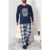 Erkek Pijama Takımı Lacivert3 - 53544.1838.
