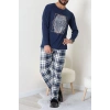 Erkek Pijama Takımı Lacivert3 - 53544.1838.