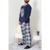 Erkek Pijama Takımı Lacivert3 - 53544.1838.