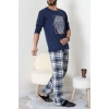 Erkek Pijama Takımı Lacivert3 - 53544.1838.