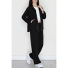 Fermuarlı Oysho Kumaş Takım Siyah - 4132.1247.