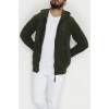 Fermuarlı Polar Erkek Sweat Haki - 42555.1937.