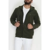 Fermuarlı Polar Erkek Sweat Haki - 42555.1937.