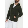 Fermuarlı Polar Erkek Sweat Haki - 42555.1937.