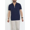 Fermuarlı Polo Yaka Tişört Lacivert - 71596.2167.