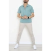 Fermuarlı Polo Yaka Tişört Mint - 71596.2167.