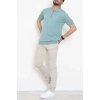 Fermuarlı Polo Yaka Tişört Mint - 71596.2167.
