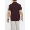 Fermuarlı Polo Yaka Tişört Mürdüm - 71596.2167.