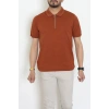 Fermuarlı Polo Yaka Tişört Tarçın - 71596.2167.