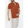Fermuarlı Polo Yaka Tişört Tarçın - 71596.2167.