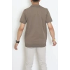 Fermuarlı Polo Yaka Tişört Vizon - 71596.2167.