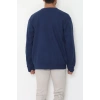 Fermuarlı Selanik Kumaş Erkek Sweat Lacivert - 42675.1567.