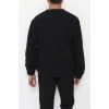 Fermuarlı Selanik Kumaş Erkek Sweat Siyah - 42675.1567.