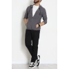 Fermuarlı Yan Kup Kapşonlu Erkek Sweat Füme - 25972.2125.
