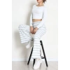 Fitilli İnterlok Pantolon Gribeyaz - 52190.1567.