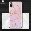Floveme İPhone  X Xs Mermer Desenli Premium Silikon Kılıf-(1903)