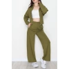 Gizli Şerit Modal Kumaş Takım Yeşil - 4134.1247.