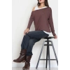 İçli Dışlı İkili Viskon Bluz Kahve - 70827.1095.