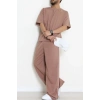 İki İplik Oversize Erkek Takım Kahve - 80273.1567.