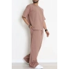 İki İplik Oversize Erkek Takım Kahve - 80273.1567.