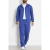 İki İplik Oversize Fermuarlı Erkek Takım Lacivert - 80272.1567.