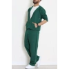 İki İplik Oversize Fermuarlı Erkek Takım Nefti - 80272.1567.