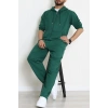 İki İplik Oversize Fermuarlı Erkek Takım Nefti - 80272.1567.