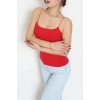 İp Askılı Kısa Crop Atlet Kırmızı - 21563.200.