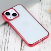 iPhone 13 6.1inç Lazer Kaplama Renkli Kenar Şeffaf Kılıf-(1903)