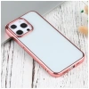 iPhone 13 Pro 6.1inç Lazer Kaplama Renkli Kenar Şeffaf Kılıf-(1903)