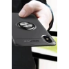 iPhone XS Max Kılıf Range Yüzüklü Silikon - Siyah