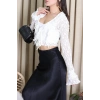İspanyol Kol Dantelli Bluz Beyaz - 6907.2156.