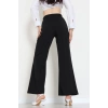 İthal Scuba Krep Likralı Yandan Fermuarlı Pantolon Siyah - 51233.1397.