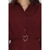 Kalp Detay Tunik Bordo - 43562.1949.