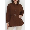 Kalp Detay Tunik Kahve - 43562.1949.