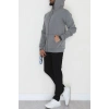 Kapşonlu Fermuarlı 3 İplik Erkek Sweat Antrasit - 42575.1878.