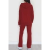 Kapşonlu İnterlok Kumaş İkili Takım Bordo - 42636.1567.