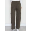 Kargo Cep Palazzo Kot Pantolon Haki - 42681.1836.