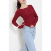 Kaşkorse Parmak Geçmeli Body Bordo - 55031.1567.