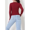 Kaşkorse Parmak Geçmeli Body Bordo - 55031.1567.