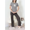Kaşkorse Pijama Takımı Acıkahve - 52221.1567.
