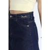 Kemer Detaylı Mini Denim Etek Lacivert - 44035.1590.