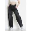 Kemerli Baggy Kot Pantolon Füme - 3119971.1968.