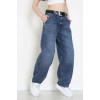 Kemerli Baggy Kot Pantolon Mavi - 3167015.1968.