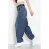 Kemerli Baggy Kot Pantolon Mavi - 3167015.1968.
