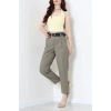 Kemerli Havuç Pantolon Haki - 7824.1437.