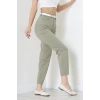 Kemerli Mom Kot Pantolon Açıkhaki - 3011931.1968.