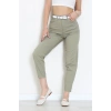 Kemerli Mom Kot Pantolon Açıkhaki - 3011931.1968.