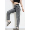 Kemerli Mom Kot Pantolon Gray - 2793853.1968.
