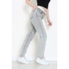 Kemerli Mom Kot Pantolon Gri - 2964903.1968.